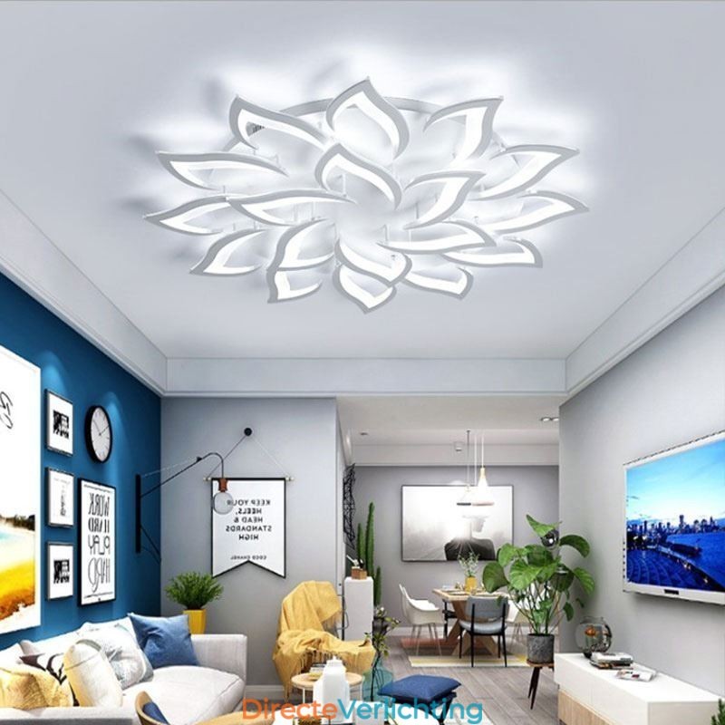 Moderne eenvoudige plafondlamp in de vorm van een zonnebloem van acryl
