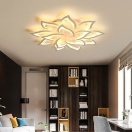 Moderne eenvoudige plafondlamp in de vorm van een zonnebloem van acryl