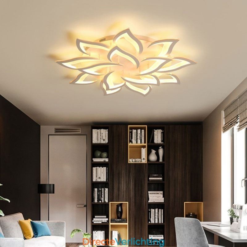 Moderne eenvoudige plafondlamp in de vorm van een zonnebloem van acryl