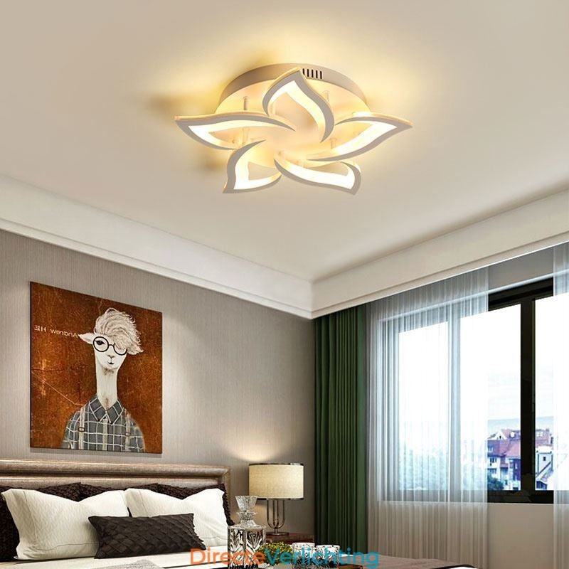 Moderne eenvoudige plafondlamp in de vorm van een zonnebloem van acryl