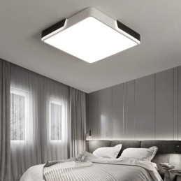 Moderne eenvoudige plafondlamp met ronde inbouwmontage