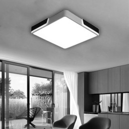 Moderne eenvoudige plafondlamp met ronde inbouwmontage