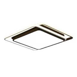 Moderne eenvoudige plafondlamp met geometrische montage, vierkant frame en lamplicht