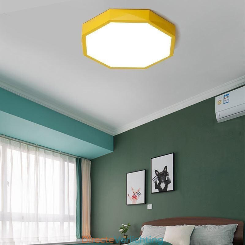 Moderne plafondlamp met speciaal zeshoekig design, ultradunne lamp