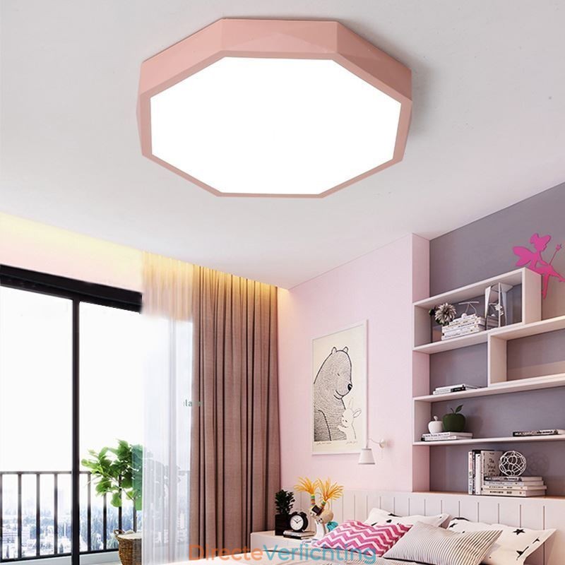 Moderne plafondlamp met speciaal zeshoekig design, ultradunne lamp