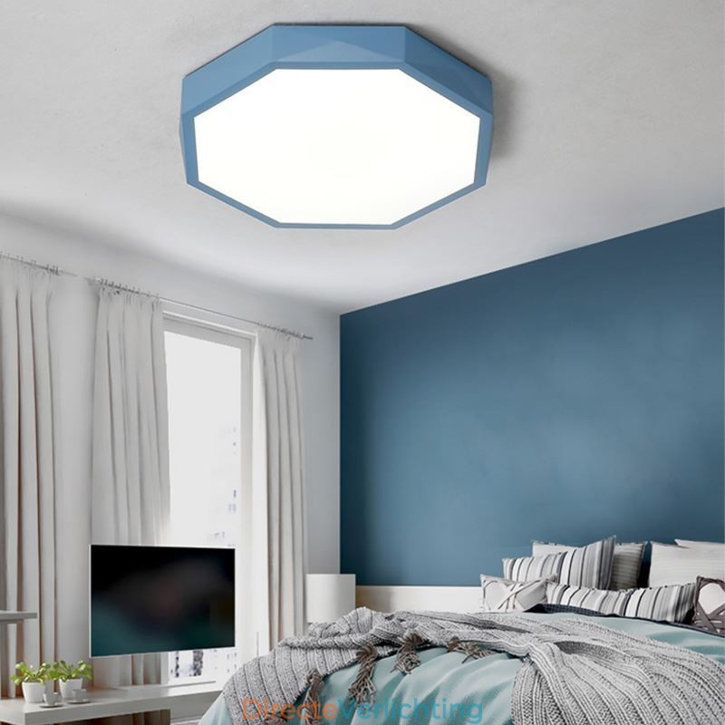 Moderne plafondlamp met speciaal zeshoekig design, ultradunne lamp