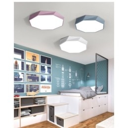 Moderne plafondlamp met speciaal achthoekig design, ultradunne lamp