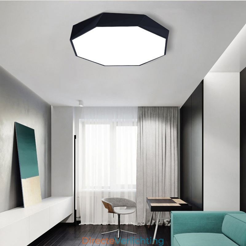 Moderne plafondlamp met speciaal achthoekig design, ultradunne lamp
