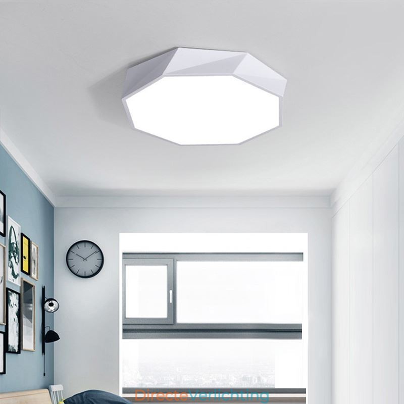 Moderne plafondlamp met speciaal achthoekig design, ultradunne lamp