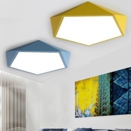 Moderne plafondlamp met diamantdesign, ultradunne verlichting voor thuis