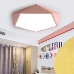 Moderne plafondlamp met diamantdesign, ultradunne verlichting voor thuis