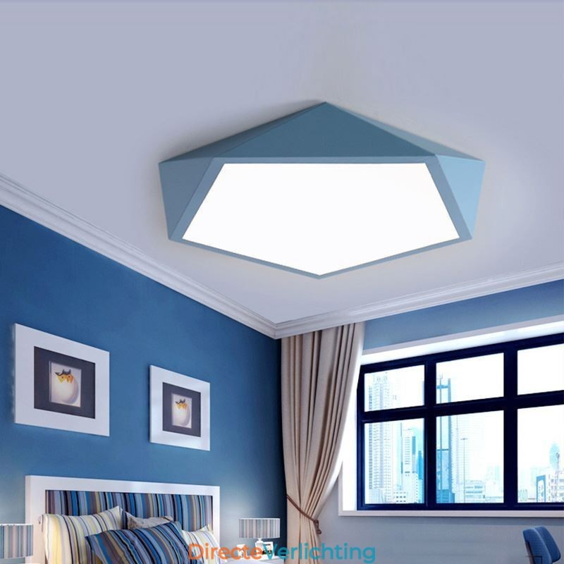 Moderne plafondlamp met diamantdesign, ultradunne verlichting voor thuis