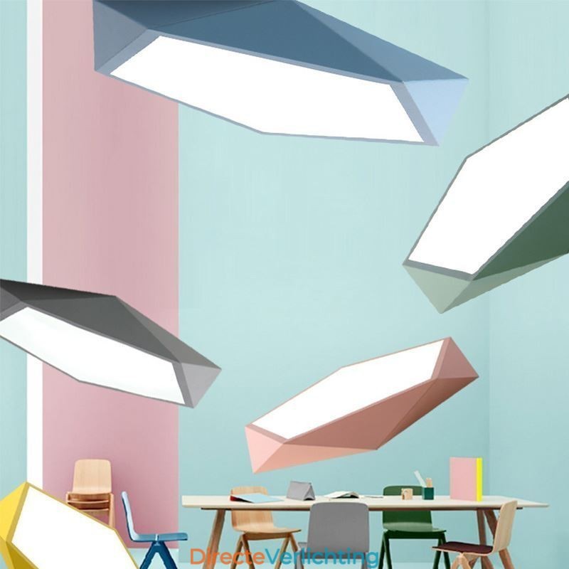 Moderne plafondlamp met diamantdesign, ultradunne verlichting voor thuis
