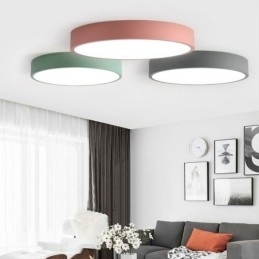 Moderne ronde plafondlamp met inbouw, ultradunne verlichting voor thuis