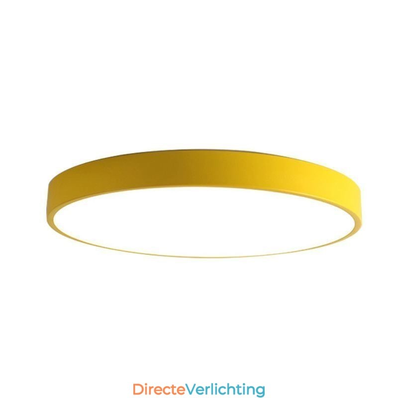 Moderne ronde plafondlamp met inbouw, ultradunne verlichting voor thuis