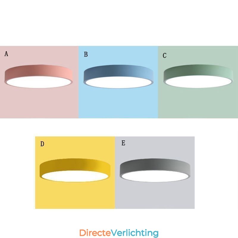 Moderne ronde plafondlamp met inbouw, ultradunne verlichting voor thuis