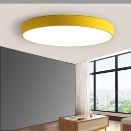 Moderne ronde plafondlamp met inbouw, ultradunne verlichting voor thuis
