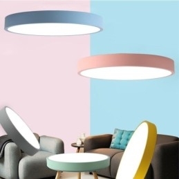 Moderne ronde plafondlamp met inbouw, ultradunne verlichting voor thuis