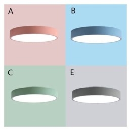 Moderne, inbouwbare, ultradunne plafondlamp met ronde lamp
