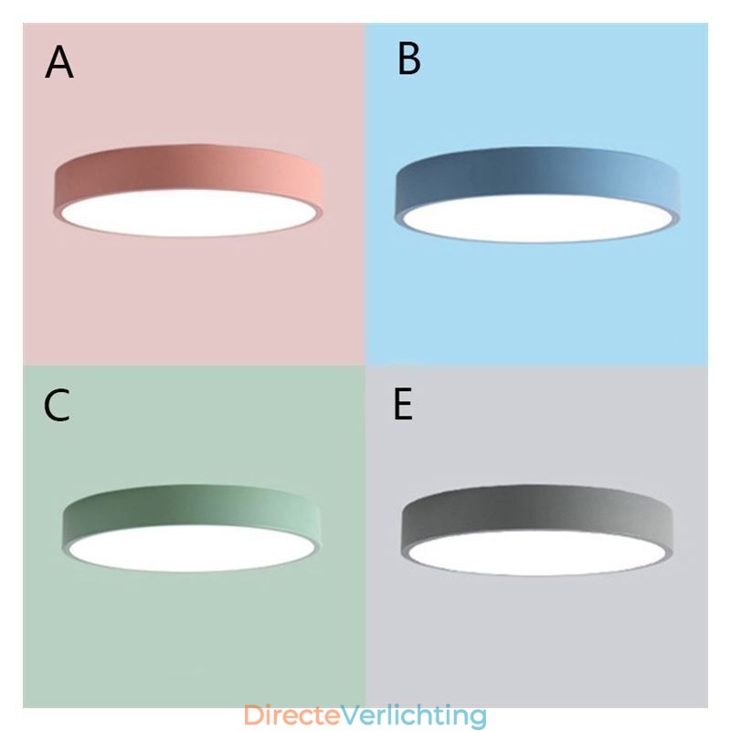 Moderne, inbouwbare, ultradunne plafondlamp met ronde lamp