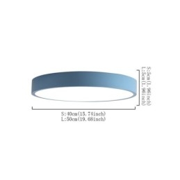 Moderne, inbouwbare, ultradunne plafondlamp met ronde lamp