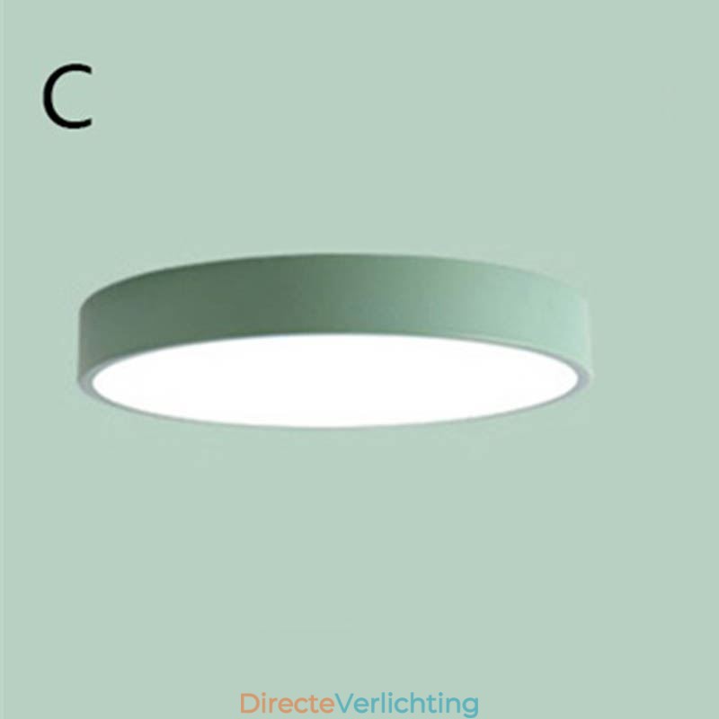 Moderne, inbouwbare, ultradunne plafondlamp met ronde lamp