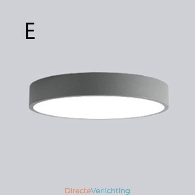 Moderne, inbouwbare, ultradunne plafondlamp met ronde lamp