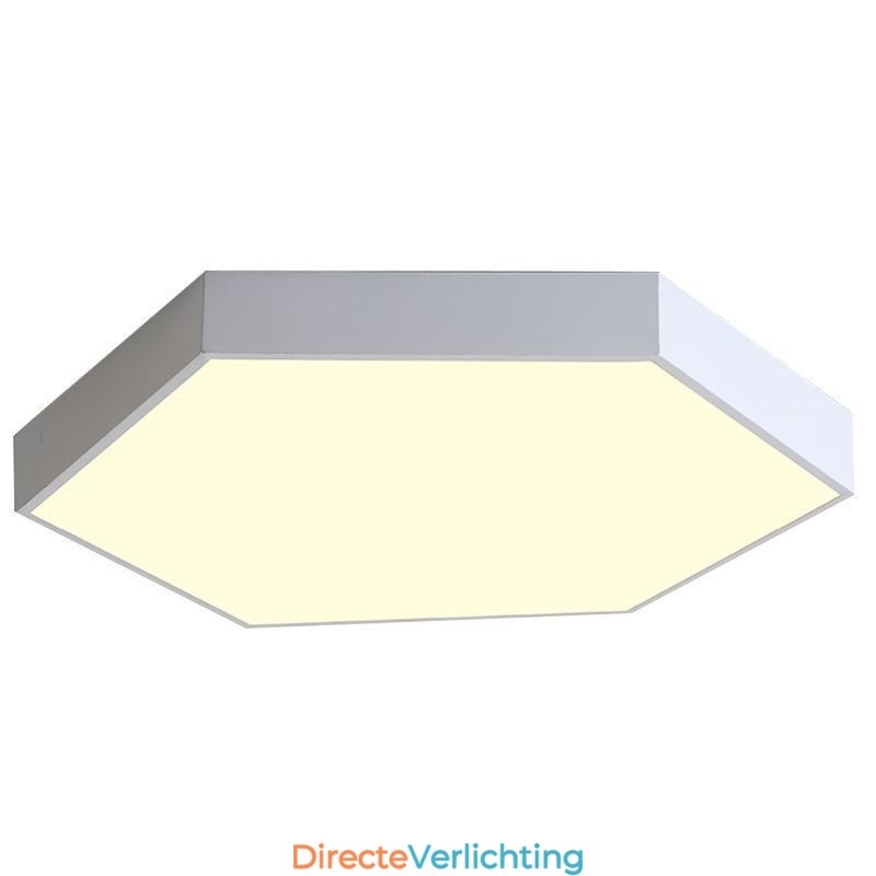 Moderne eenvoudige plafondlamp met zeshoekige inbouw