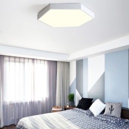 Moderne eenvoudige plafondlamp met zeshoekige inbouw