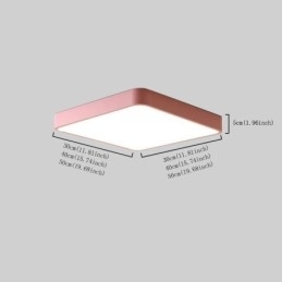 Simlpe Flush Mount Dunne Vierkante Licht Energiebesparende Plafondlamp