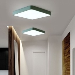 Simlpe Flush Mount Dunne Vierkante Licht Energiebesparende Plafondlamp