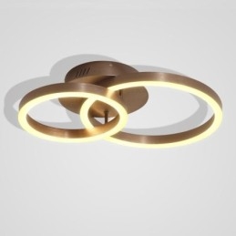 Moderne eenvoudige plafondlamp met creatieve inbouw, warme verlichting