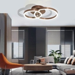 Moderne eenvoudige plafondlamp met creatieve inbouw, warme verlichting