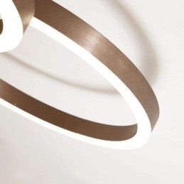 Moderne eenvoudige plafondlamp met creatieve inbouw, warme verlichting