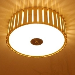 Grote bamboe plafondlamp met Chinese creatieve montage, kinderverlichting