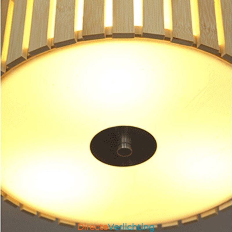 Grote bamboe plafondlamp met Chinese creatieve montage, kinderverlichting