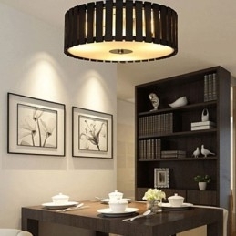 Grote bamboe plafondlamp met Chinese creatieve montage, kinderverlichting