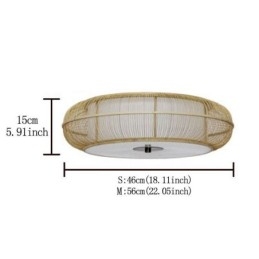Chinese speciale bamboe plafondlamp met creatieve Japanse ronde plafondmontage