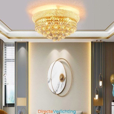 Europese plafondlamp met plafondlamp van kristal Europese plafondlamp met plafondlamp van kristal