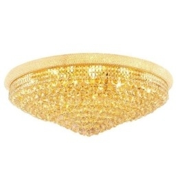 Europese plafondlamp met plafondlamp van kristal