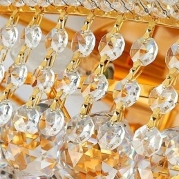Europese plafondlamp met plafondlamp van kristal