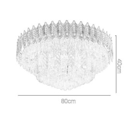 Kristallen plafondlamp met ronde, gegalvaniseerde Phoenix Tail-gouden luxe decoratieve plafondlamp