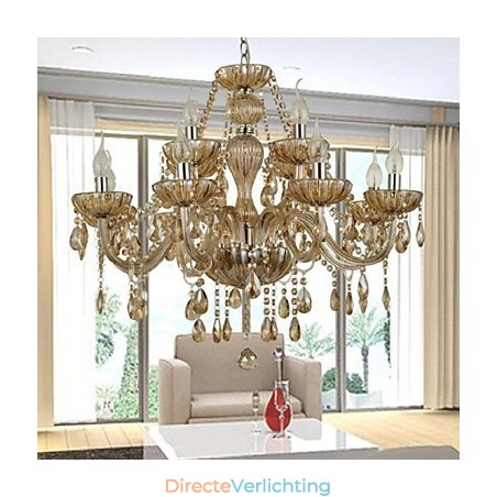 Moderne eigentijdse kristallen glazen kroonluchter