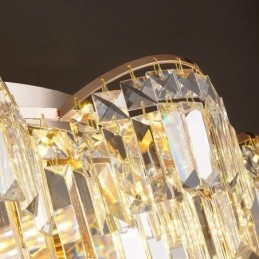 Kristallen plafondlamp met luxe ronde kristallen decoratie