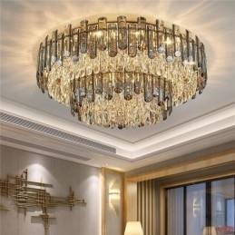 Kristallen inbouw eenvoudige moderne ronde plafondlamp eetkamerlamp