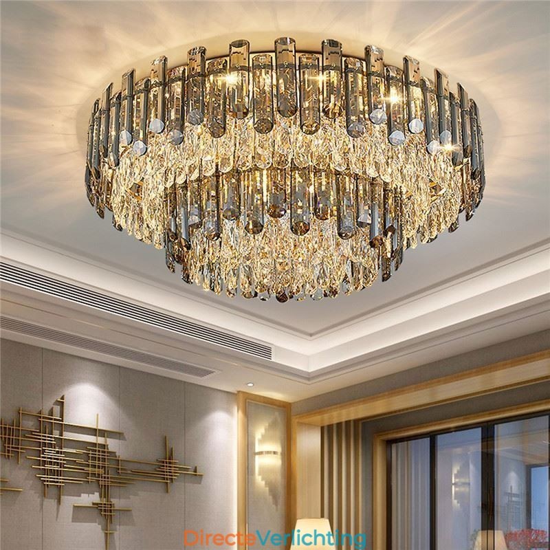 Kristallen inbouw eenvoudige moderne ronde plafondlamp eetkamerlamp