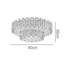 Kristallen inbouw eenvoudige moderne ronde plafondlamp eetkamerlamp