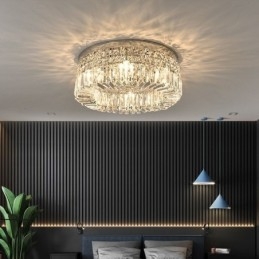 Moderne elegante plafondlamp, plafondlamp met kristallen