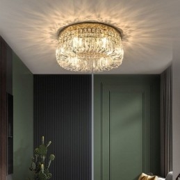 Moderne elegante plafondlamp, plafondlamp met kristallen