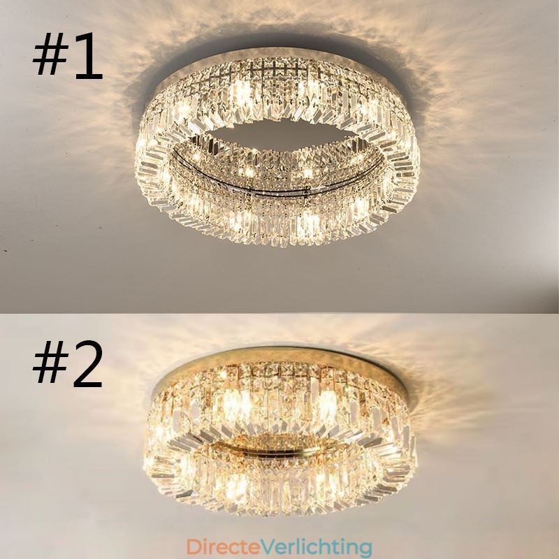 Moderne elegante plafondlamp, plafondlamp met kristallen